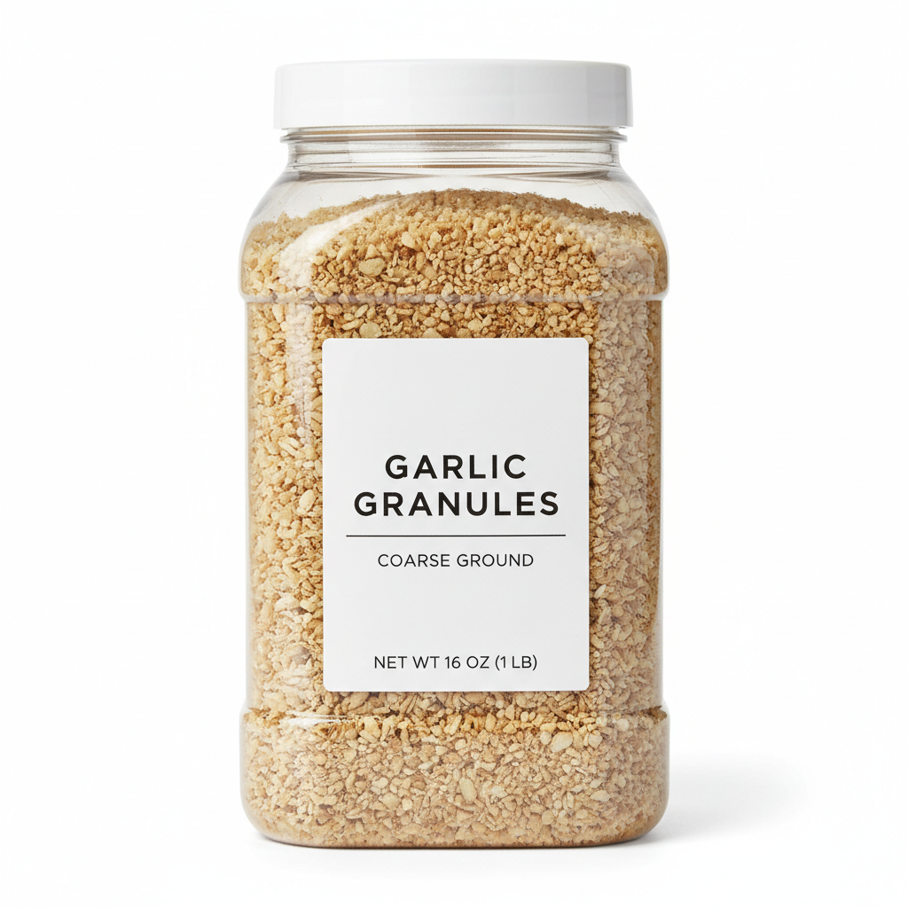 https://farmorganic.shop/products/rani-granulated-garlic-coarse-ground-garlic-16oz-1lb-454g-pet-jar-all-natural-gluten-friendly-vegan-non-gmo-kosher-no-salt-or-fillers-product-of-usa