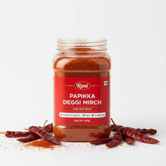 https://farmorganic.shop/products/rani-paprika-deggi-mirch-low-heat-spice-powder-ground-16oz-1lb-454g-pet-jar-all-natural-salt-free-vegan-no-colors-gluten-friendly-non-gmo-kosher-indian-origin