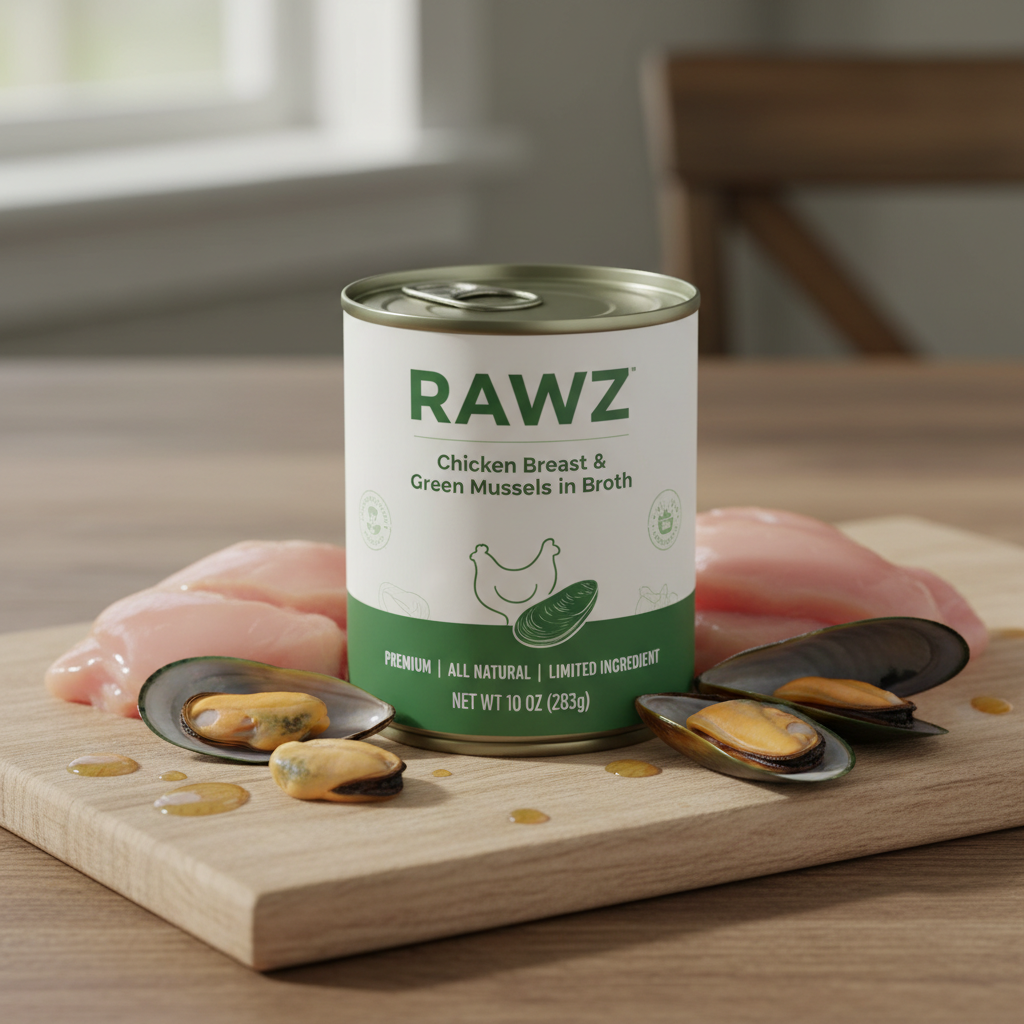 https://farmorganic.shop/products/rawz-in-broth-canned-adult-dog-food-hunks-of-chicken-in-broth-with-new-zealand-green-mussels-12-cans-10-oz-cans-chicken-breast-mussels-hunks