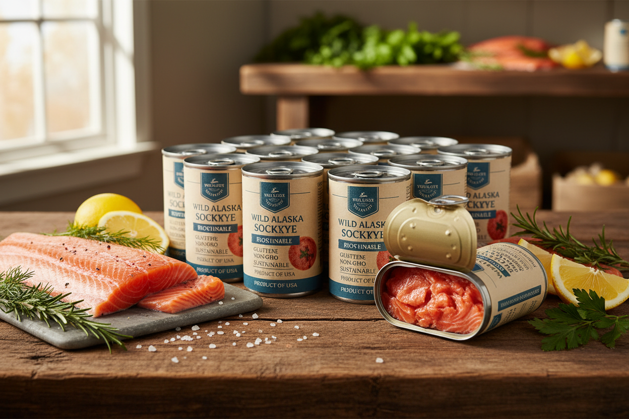 https://farmorganic.shop/products/redhead-wild-alaska-sockeye-salmon-12-pack-wild-caught-gluten-free-non-gmo-kosher-sustainable-product-of-usa-12-pack-7-5-oz-cans