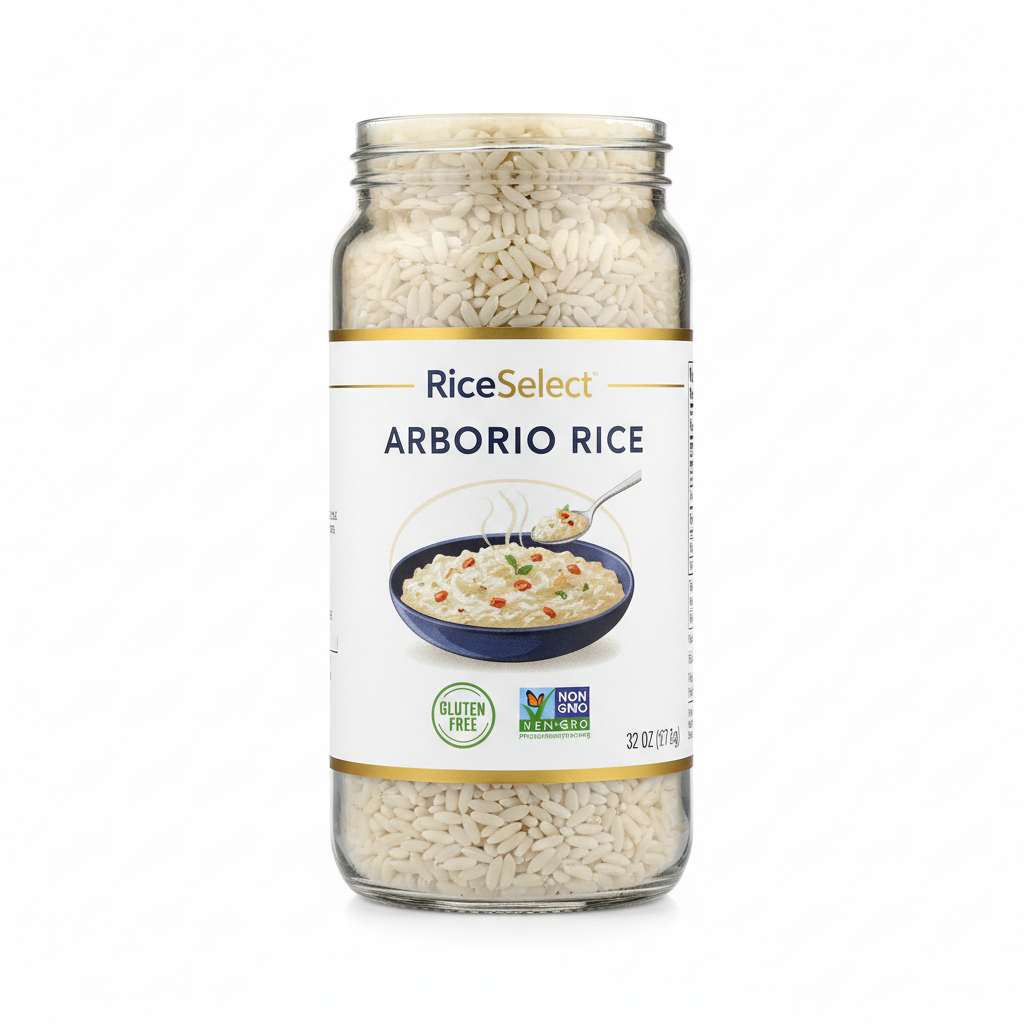 https://farmorganic.shop/products/riceselect-arborio-rice-for-italian-risotto-premium-gluten-free-rice-non-gmo-32-ounce-jar-pack-of-1