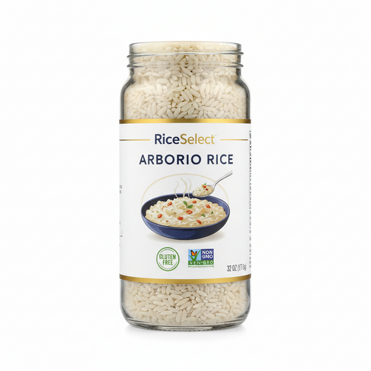 https://farmorganic.shop/products/riceselect-arborio-rice-for-italian-risotto-premium-gluten-free-rice-non-gmo-32-ounce-jar-pack-of-1