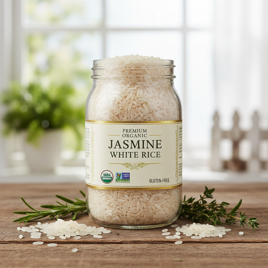 https://farmorganic.shop/products/riceselect-organic-jasmati-white-rice-for-asian-food-inspired-recipes-premium-non-gmo-gluten-free-long-grain-jasmine-rice-32-ounce-jar - https://www.farmorganic.shop