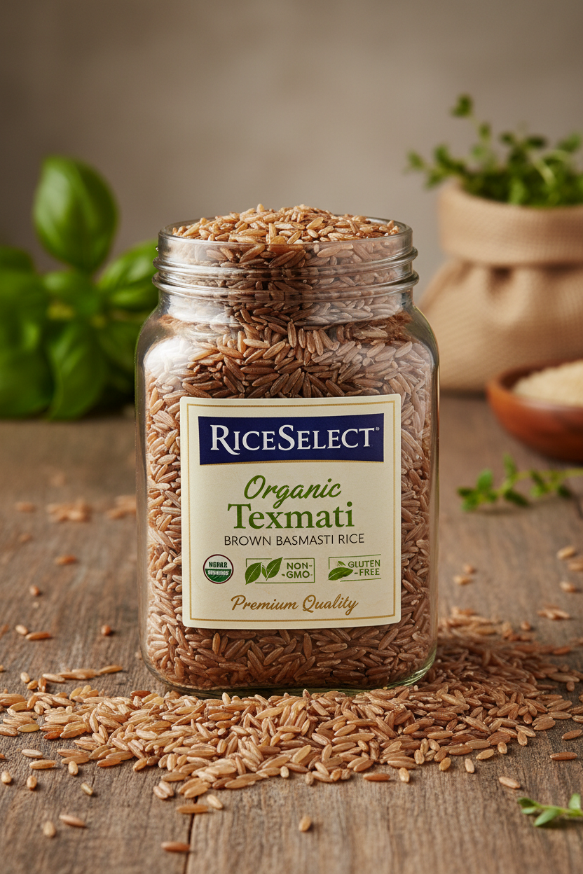 https://farmorganic.shop/products/riceselect-organic-texmati-brown-basmati-rice-premium-non-gmo-gluten-free-long-grain-brown-rice-32-ounce-jar