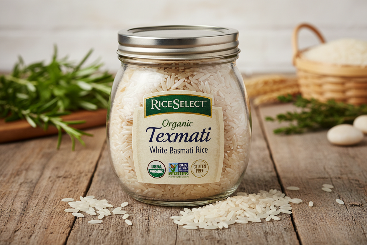https://farmorganic.shop/products/riceselect-organic-texmati-white-basmati-rice-premium-non-gmo-gluten-free-long-grain-white-rice-32-ounce-jar