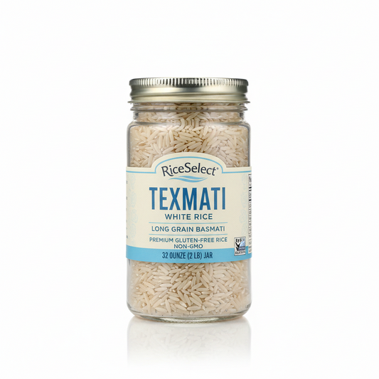 https://farmorganic.shop/products/riceselect-texmati-white-rice-long-grain-basmati-rice-premium-gluten-free-rice-non-gmo-star-k-kosher-32-ounce-jar