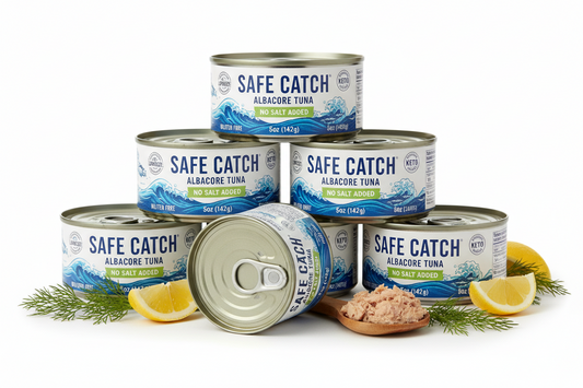 https://farmorganic.shop/products/safe-catch-canned-lowest-mercury-limit-albacore-tuna-fish-no-salt-added-wild-caught-gluten-free-kosher-whole30-approved-keto-5oz-can-12-pack