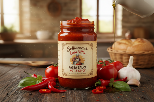 https://farmorganic.shop/products/schiavones-casa-mia-pasta-sauce-3rd-generation-authentic-italian-tradition-hot-spicy-1-75-pound-pack-of-12 - https://www.farmorganic.shop