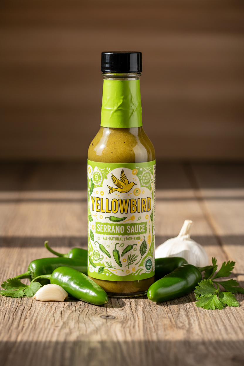 https://farmorganic.shop/products/serrano-hot-sauce-by-yellowbird-foods-all-natural-non-gmo-19-6-oz-bottle