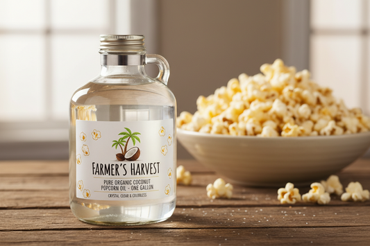 https://farmorganic.shop/products/snappy-pure-white-coconut-popcorn-oil-for-movie-theater-style-snacks-professional-machines-home-snack-preparation-100-colorless-coconut-oil-one-gallon-premium-cooking-ingredient - https://www.farmorganic.shop