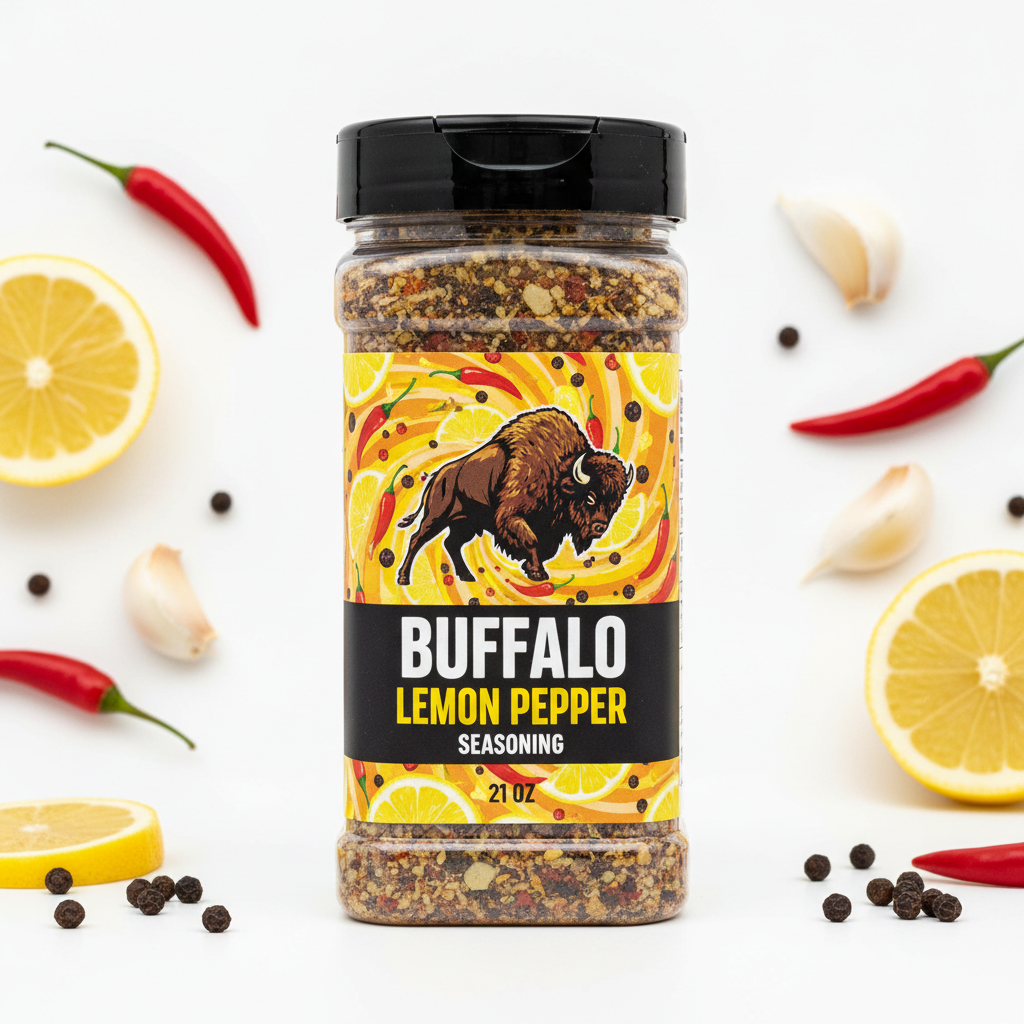 https://farmorganic.shop/products/spiceology-buffalo-lemon-pepper-seasoning-spicy-tangy-spice-blend-with-cracked-black-pepper-lemon-peel-garlic-cayenne-ideal-for-chicken-wings-seafood-fries-vegetables-21-oz - https://www.farmorganic.shop