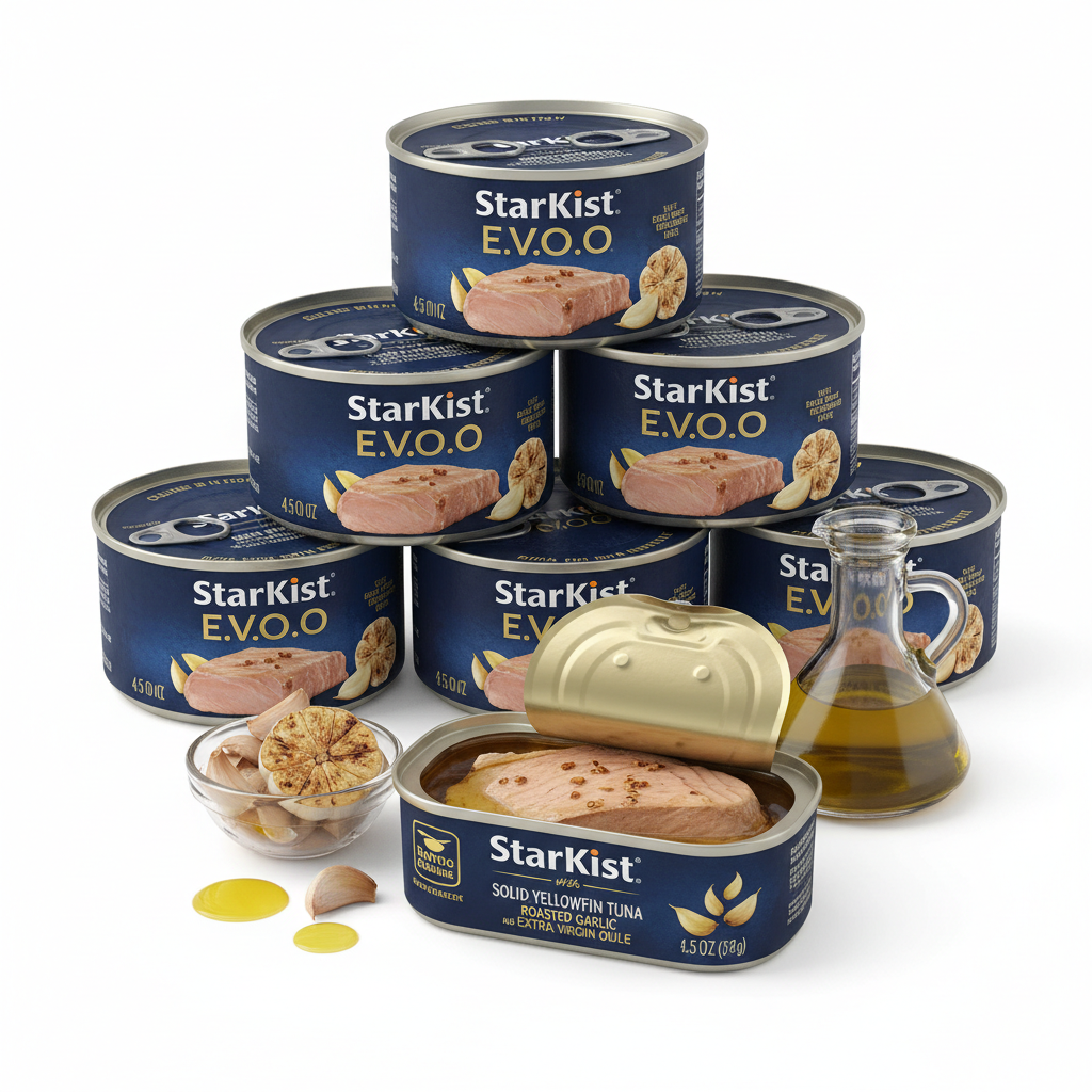 https://farmorganic.shop/products/starkist-e-v-o-o-solid-yellowfin-tuna-with-roasted-garlic-and-extra-virgin-olive-oil-4-5-ounce-pack-of-12