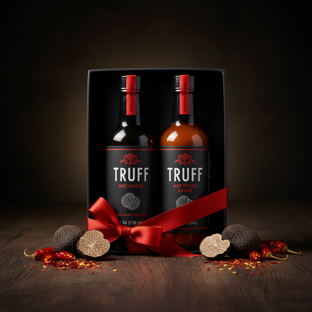 https://farmorganic.shop/products/truff-hot-sauce-and-hotter-sauce-2-pack-bundle-gourmet-hot-sauce-set-black-truffle-and-chili-peppers-gift-idea-for-the-hot-sauce-fans-black-red-6-oz-2-count