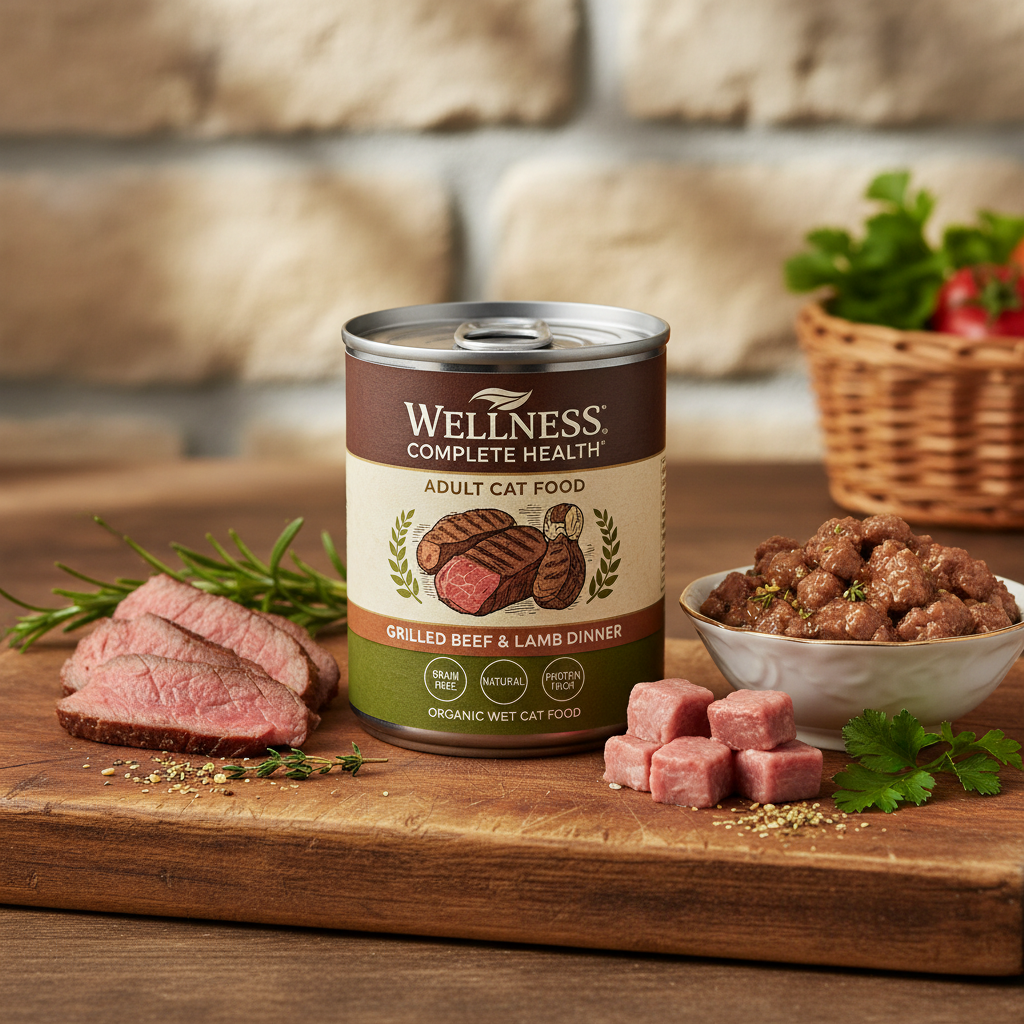 https://farmorganic.shop/products/wellness-complete-health-grilled-adult-wet-cat-food-natural-protein-rich-grain-free-canned-3-ounce-12-pack-beef-and-lamb-dinner-recipe