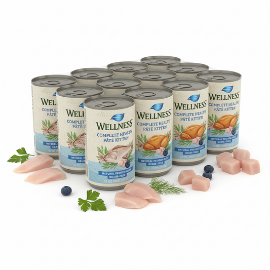 https://farmorganic.shop/products/wellness-complete-health-pate-kitten-wet-cat-food-natural-protein-rich-grain-free-3-ounce-12-pack-whitefish-chicken-variety-pack