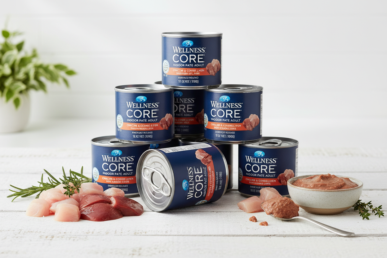 https://farmorganic.shop/products/wellness-core-indoor-pate-adult-wet-cat-food-natural-protein-rich-grain-free-3-ounce-12-pack-chicken-chicken-liver