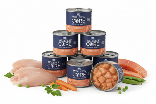 https://farmorganic.shop/products/wellness-core-signature-selects-chunky-adult-wet-cat-food-natural-protein-rich-grain-free-2-8-ounce-12-pack-chicken-salmon