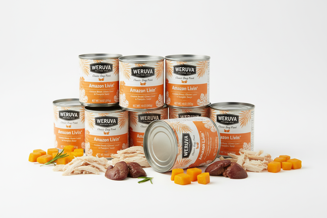 https://farmorganic.shop/products/weruva-classic-dog-food-amazon-livin-with-chicken-breast-chicken-liver-in-pumpkin-soup-14oz-can-pack-of-12