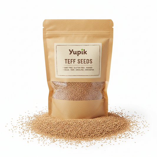 https://farmorganic.shop/products/yupik-teff-seeds-2-2-lb-35-2-oz-gmo-free-gluten-free-kosher-vegan-raw-fine-whole-grains-unsalted-unroasted-wheat-alternative-source-of-fiber-iron-ideal-for-cooking-baking
