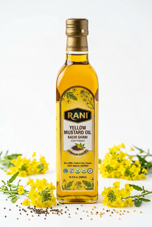 https://farmorganic.shop/products/rani-yellow-mustard-oil-kachi-ghani-16-9-ounce-500ml-non-gmo-gluten-free-vegan-100-natural-kosher https://www.farmorganic.shop